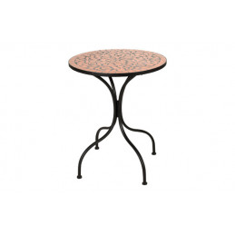 MESA ACERO MOSAICO Ø 60 CM NON