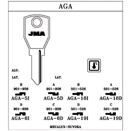 LLAVE ACERO AGA-19I JMA