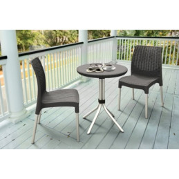 MESA RATAN RESINA Ø 60 CM...