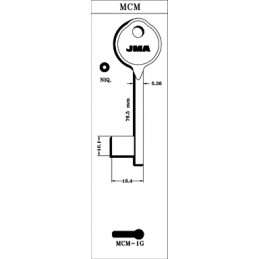 LLAVE GORJA LATON MACHO...